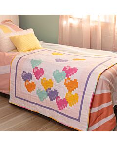 GO! Floating Hearts Throw Quilt Pattern