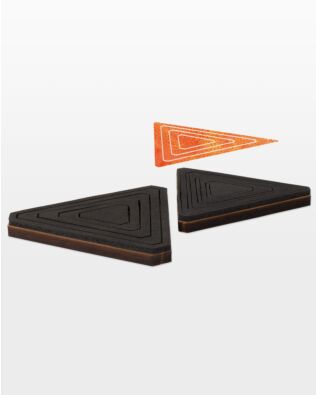 Bullseye Equilateral Triangles-Even-2", 4", 6", 8" Finished Sides for Studio
