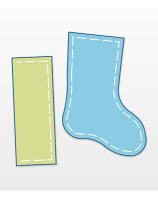 Stocking created using the Studio Stocking (2-Die Set) (50745)