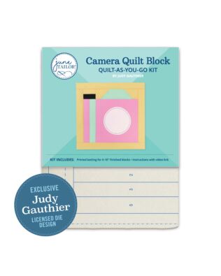 Camera Quilt Block Quilt-As-You-Go Kit by Judy Gauthier (4-Block Pack)