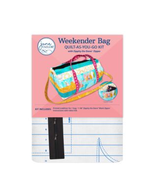 Weekender Bag Quilt-As-You-Go Kit with Zippity-Do-Doneâ„¢ Zipper - Black
