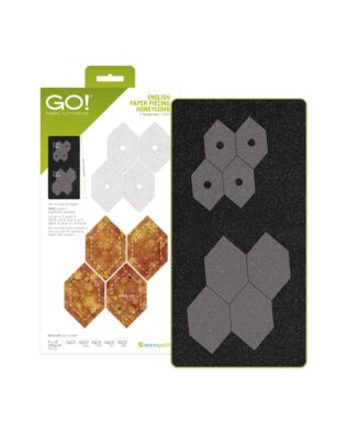 GO! English Paper Piecing Honeycomb-1" Finished Sides Die + GO! Cutting Mat