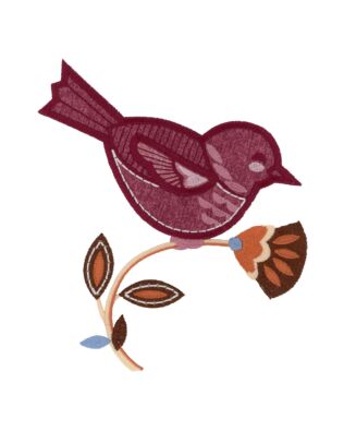 Feathered Friend 2 Embroidery Single Design by OESD