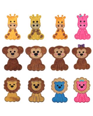 GO! Baby Zoo Animal Set 1 Embroidery by V-Stitch Designs