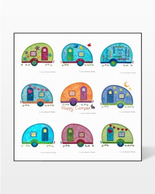 GO! Camper Machine Embroidery Set by Marjorie Busby