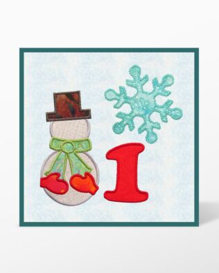 GO! Winter Bliss Wall Hanging Machine Embroidery Set by Marjorie Busby