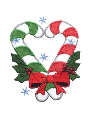 GO! Candy Cane Love Single Design Embroidery by V-Stitch Designs