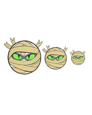 GO! Mummy Heads Embroidery Specialty Designs