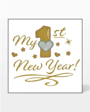 GO! My First New Years Embroidery Specialty Designs