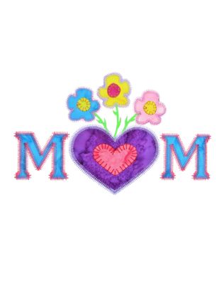 GO! I Love You Mom Embroidery Specialty Designs