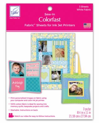 Colorfast Sew-In Fabric Sheets