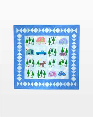 Camping with a Warm Fire and Bright Stars Quilt Pattern by Marjorie Busby