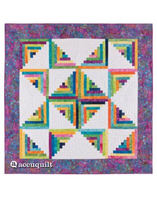 GO! Scrappy Star Log Cabin Quilt Pattern (PQ10259)