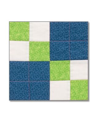 Block 1: GO! Double 4-Patch Block Pattern by Eleanor Burns
