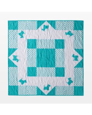 GO! Blue Gingham Scottie Dog Wall Hanging Pattern