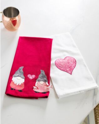 GO! Valentine Tea Towels Pattern
