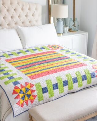 GO! Picnic in the Garden Throw Quilt Pattern