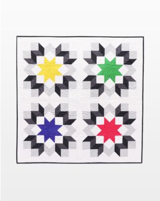 GO! Tumbling Stars Throw Quilt Pattern