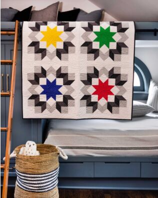 GO! Tumbling Stars Throw Quilt Pattern