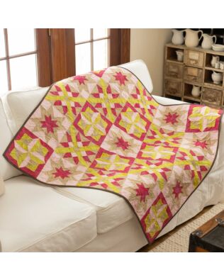 GO! Spring Stars Sprung Throw Quilt Pattern