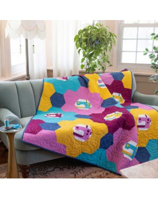 GO! Sewing in the Garden Throw Quilt Pattern