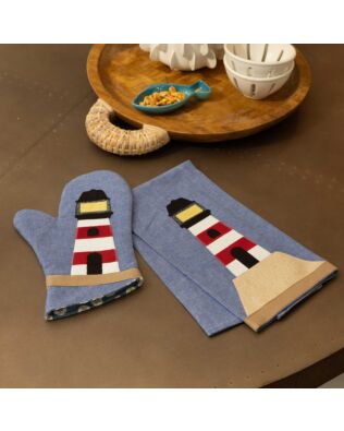 GO! Let It Shine! Lighthouse Tea Towel And Oven Mitt Pattern