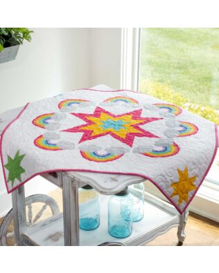 GO! Rainbow Radiance Table Topper Pattern