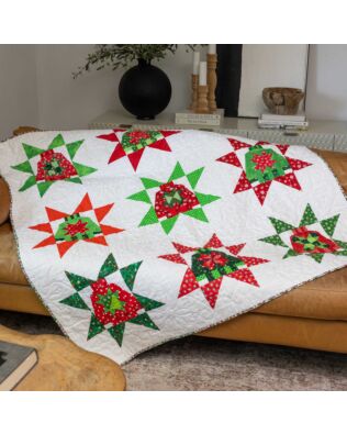 GO! Sweater Star Sampler Throw Quilt Pattern