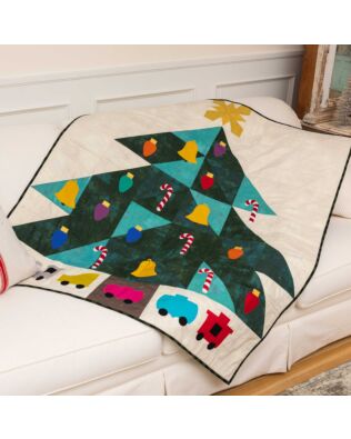 GO! Christmas Morning Throw Quilt Pattern