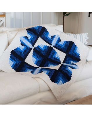 GO! Radiant Cabins Throw Quilt Pattern