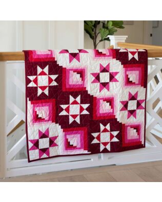 GO! Curved Log Cabin Wall Hanging Pattern