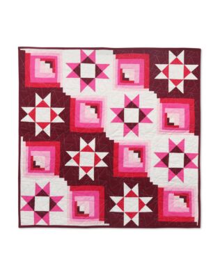 GO! Curved Log Cabin Wall Hanging Pattern
