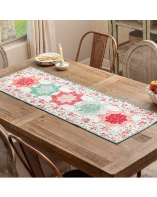 GO! Berry Blossom Stars Table Runner Pattern