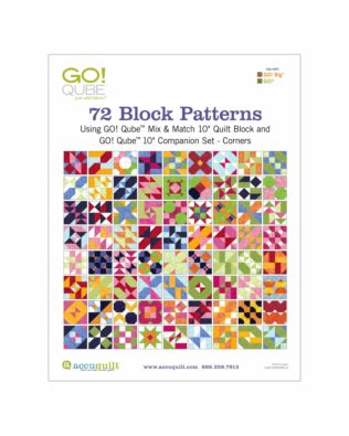 72 Block Patterns for GO! Qube Companion Set Corners Booklet