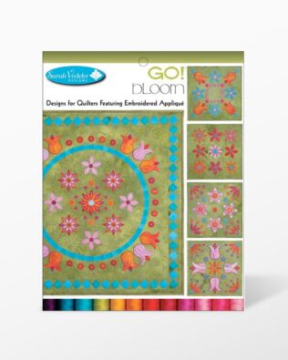 Bloom Embroidery Designs CD for GO! By Sarah Vedeler