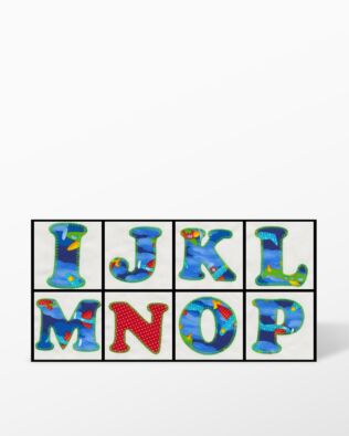 Alphabet #1 Embroidery by V-Stitch Designs