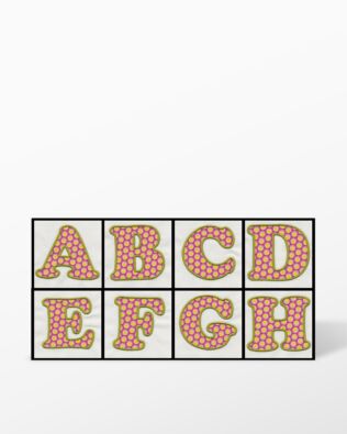 Alphabet #2 Embroidery by V-Stitch Designs