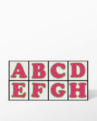 Alphabet #3 Embroidery by V-Stitch Designs