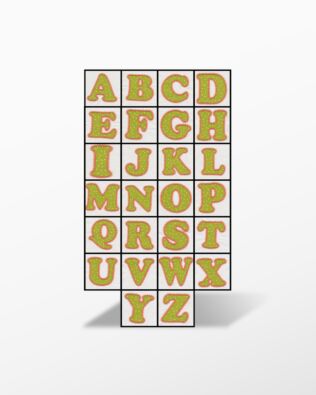 Alphabet #4 Embroidery by V-Stitch Designs