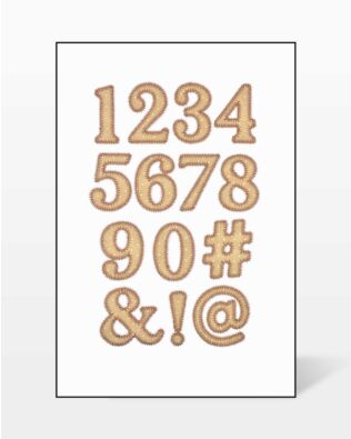 GO! Classic 2" Numbers and Symbols 3 Embroidery by V-Stitch Designs