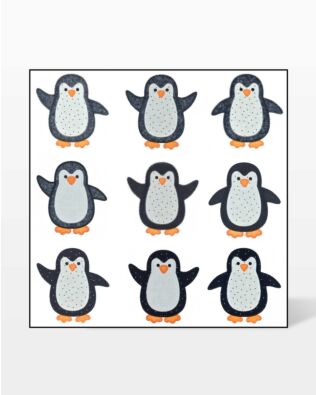 GO! Penguin Set Embroidery by V-Stitch Designs