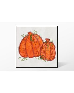 GO! Pumpkin Double #1 Embroidery Designs by V-Stitch Designs (VQ-PPD01)