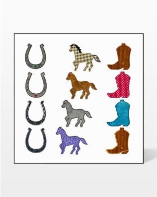 GO! Western Medley Embroidery by V-Stitch Designs
