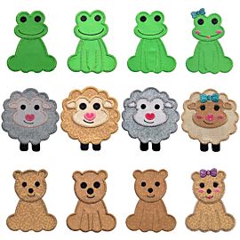 GO! Baby Zoo Animal Set 2 Embroidery by V-Stitch Designs