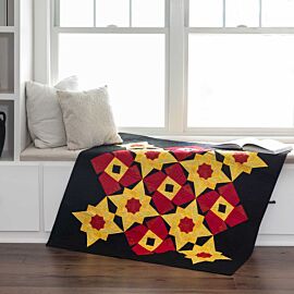 GO! Duck Creek Flowers Throw Quilt Pattern