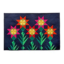 GO! Enigma Star Flowers Table Topper Pattern