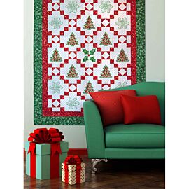 GO! Qube 6" Holiday Medley Throw Quilt Pattern (PQ91872)