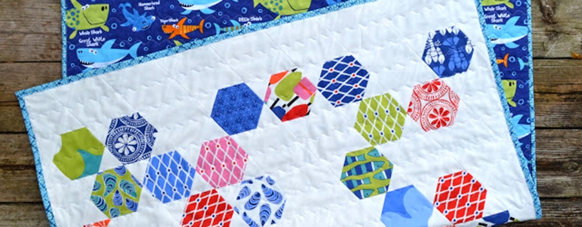 Make an Easy Baby Quilt with Hexagons and Equilateral Triangles