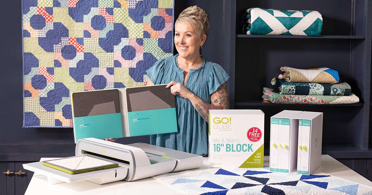 Introducing the GO! Qube® Mix & Match 16" Finished Block and Companion Sets
