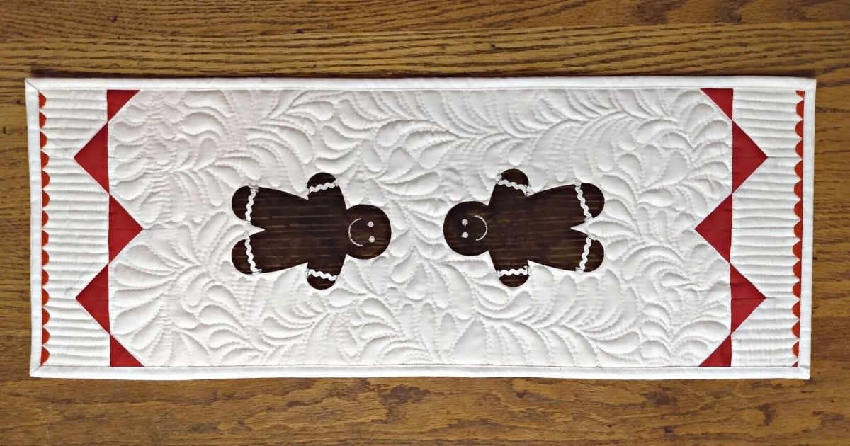 Gingerbread Cookie Table Runner